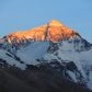 Snow-capped mountain peak