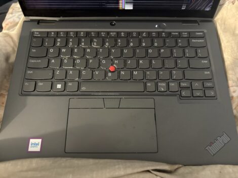 Lenovo ThinkPad keyboard and trackpad after repair