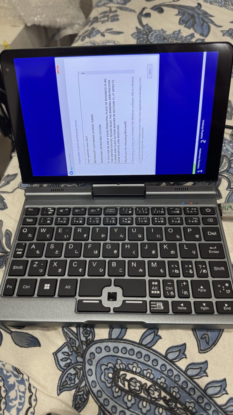 Mini laptop working after repair